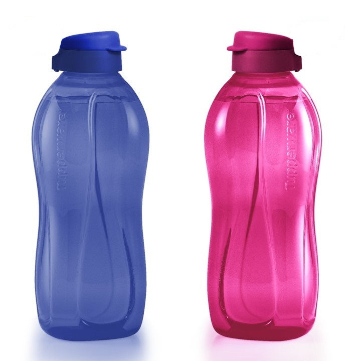 Tupperware Singapore | Giant Eco Bottles  (2) 2L - Blue / Vineyard
