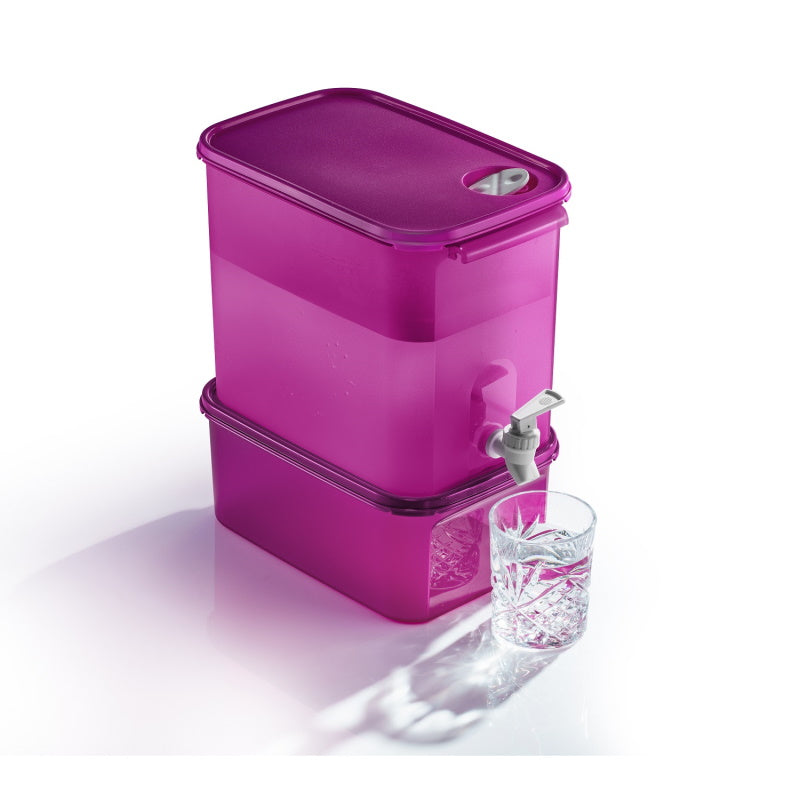 Rectangular Water Dispenser (1) 8.7L with Base | Tupperware Singapore