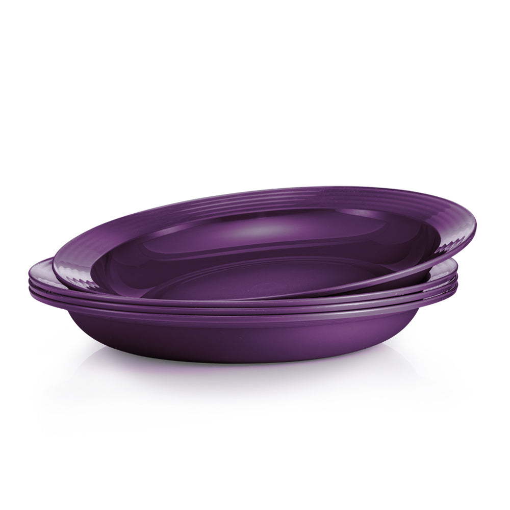 Purple Royale Deep Plate (4) 550ml | Tupperware Singapore