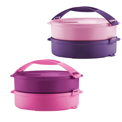 Microwaveable Round Click To Go (2) 880ml | Tupperware Singapore