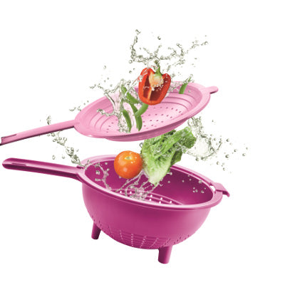 Double Colander - Fuchsia Kiss | Tupperware Singapore